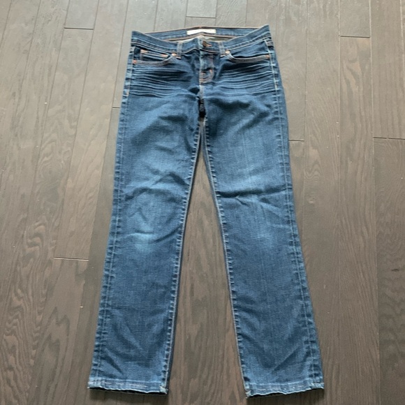 J Brand “The Cigarette Leg” Distressed Blue Jeans - Picture 3 of 12